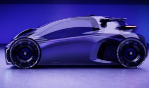 MG Maze, mobil konsep dari tim Advanced Design Studio di London, memamerkan fitur masa depan yang luar biasa